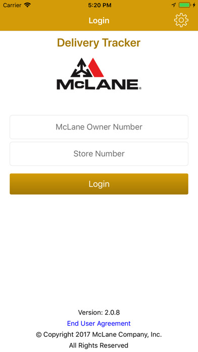 Emulate iPhone app McLane Delivery Tracker using MyAndroid