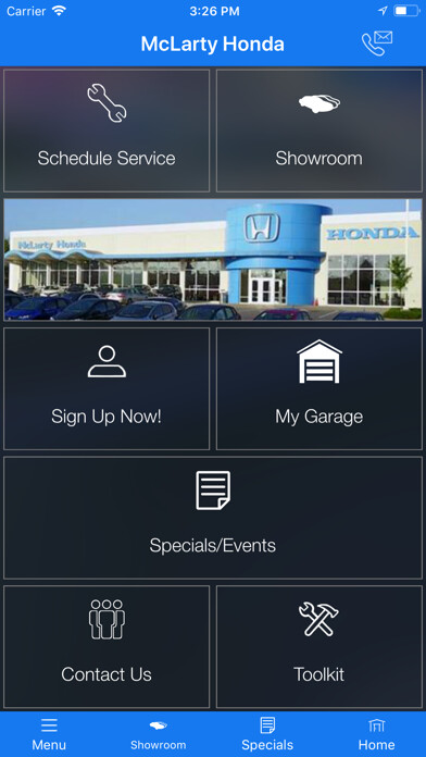 Emulate iPhone app McLarty Honda MLink using MyAndroid Emulate iPhone app McLarty Honda MLink using MyAndroid