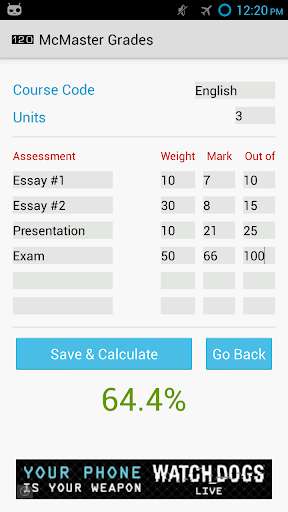 Run android online APK McMaster Grades from MyAndroid or emulate McMaster Grades using MyAndroid
