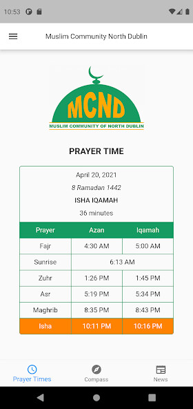 Run android online APK MCND - Muslim Community North Dublin from MyAndroid or emulate MCND - Muslim Community North Dublin using MyAndroid