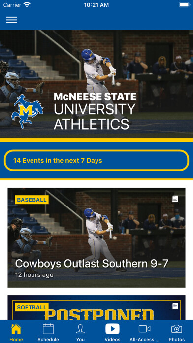 Emulate iPhone app McNeese Athletics using MyAndroid Emulate iPhone app McNeese Athletics using MyAndroid