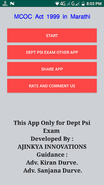 Emulate Android APK MCOC Act 1999 in Marathi