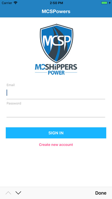 Emulate iPhone app McShippers Power using MyAndroid