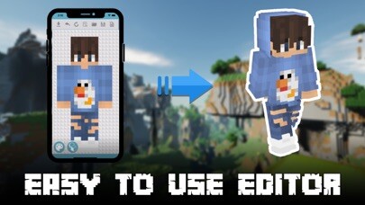 Emulate iPhone app MC Skin Factory using MyAndroid