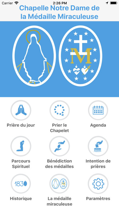 Emulate iPhone app Médaille Miraculeuse using MyAndroid Emulate iPhone app Médaille Miraculeuse using MyAndroid