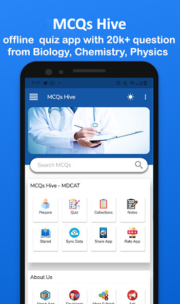 Run android online APK MDCAT NMDCAT NEET MCQs Quiz from MyAndroid or emulate MDCAT NMDCAT NEET MCQs Quiz using MyAndroid
