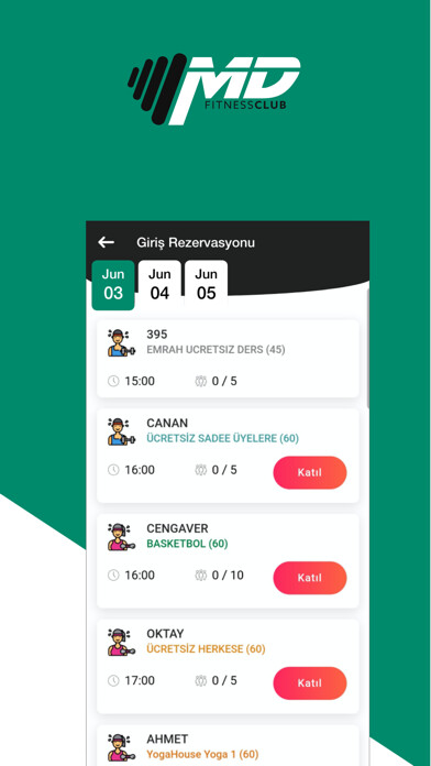 Emulate iPhone app MD Fitness Club using MyAndroid