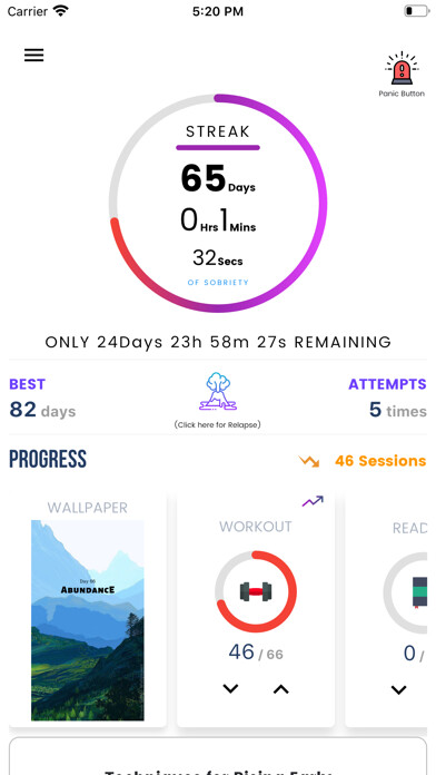 Emulate iPhone app MDF: Quit Porn Addiction using MyAndroid