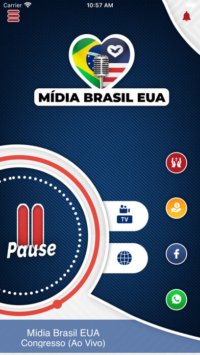 Emulate iPhone app Mídia Brasil EUA using MyAndroid
