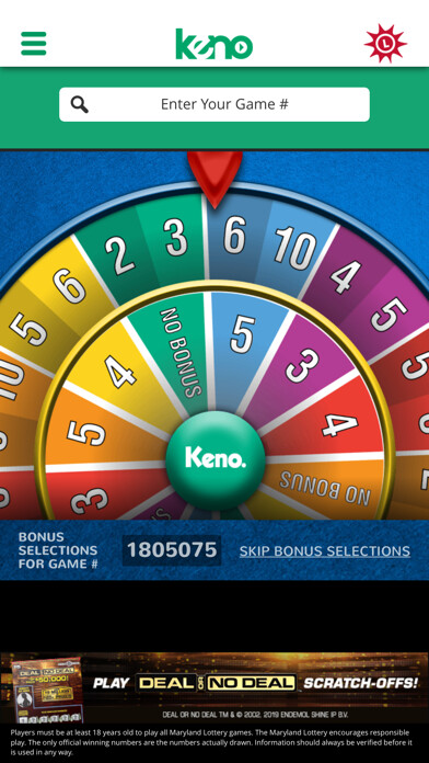 Emulate iPhone app MD Lottery – Keno & Racetrax using MyAndroid