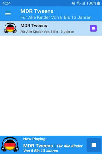 Run android online APK MDR Tweens App Radio from MyAndroid or emulate MDR Tweens App Radio using MyAndroid