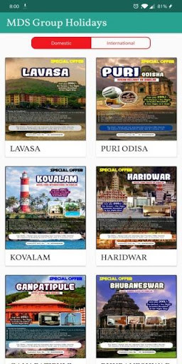 Run android online APK MDS Group Holidays from MyAndroid or emulate MDS Group Holidays using MyAndroid
