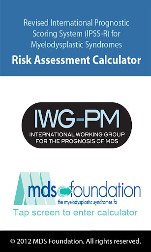 Emulate Android APK MDS IPSS-R Calculator Advanced