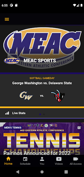 Run android online APK MEAC Athletics from MyAndroid or emulate MEAC Athletics using MyAndroid
