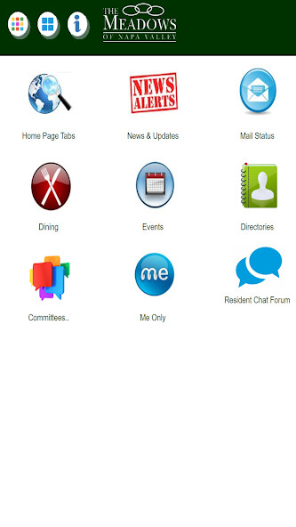 Emulate iPhone app Meadows of Napa Valley using MyAndroid