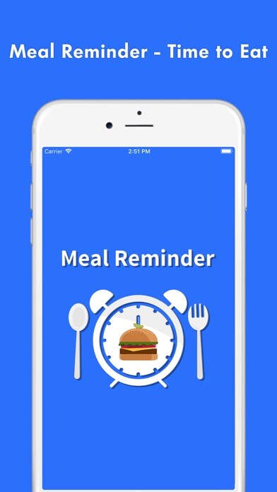 Emulate iPhone app Meal Reminder - Time to Eat using MyAndroid