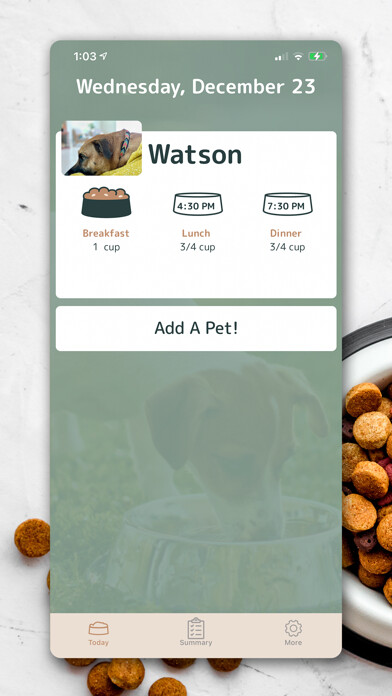Emulate iPhone app Meal Time For Pets using MyAndroid Emulate iPhone app Meal Time For Pets using MyAndroid