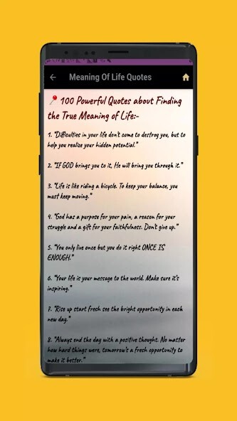 Run android online APK meaning of life quotes from MyAndroid or emulate meaning of life quotes using MyAndroid