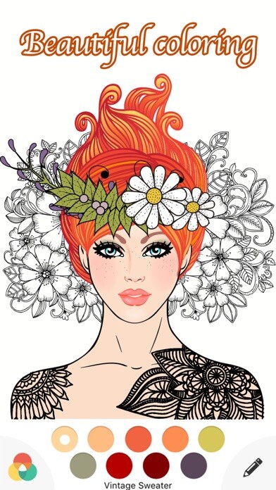Emulate iPhone app me anti stress - color therapy books for adults using MyAndroid