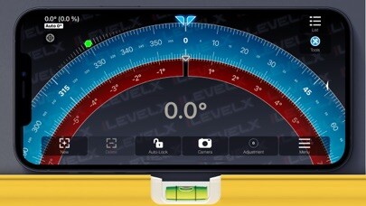 Emulate iPhone app Measure Angles - Bubble Level using MyAndroid