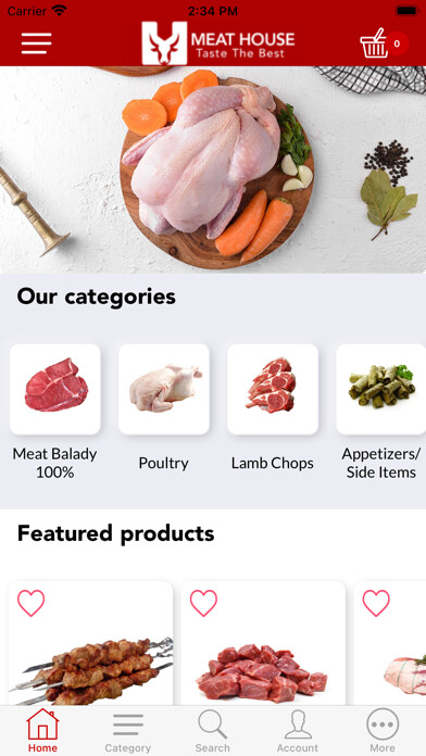 Emulate iPhone app Meat House Egypt using MyAndroid Emulate iPhone app Meat House Egypt using MyAndroid