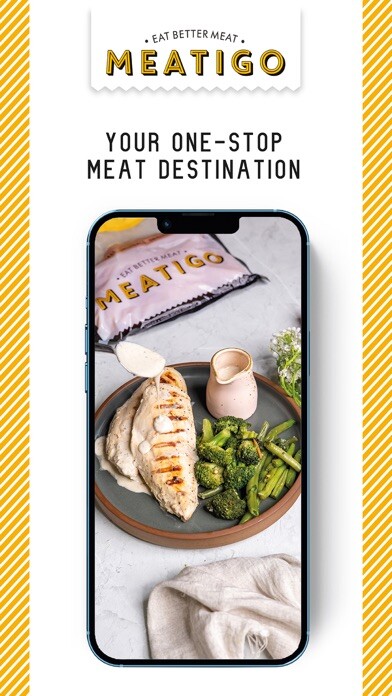 Emulate iPhone app Meatigo – Fresh Meats Delivery using MyAndroid