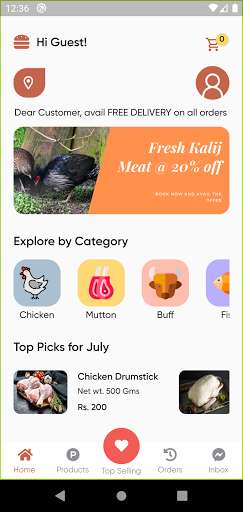 Run android online APK Meat Sansar - Online Meat Delivery App In Nepal from MyAndroid or emulate Meat Sansar - Online Meat Delivery App In Nepal using MyAndroid