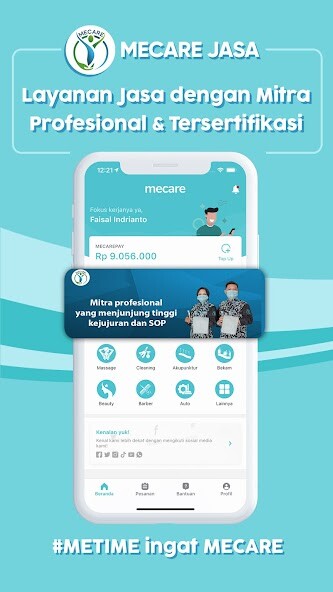 Run android online APK MECAREJasa - Layanan Jasa Pijat  Cleaning Service from MyAndroid or emulate MECAREJasa - Layanan Jasa Pijat  Cleaning Service using MyAndroid