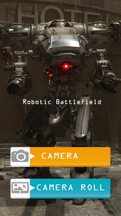 Emulate iPhone app Mecha Battlefield Photo Editor using MyAndroid