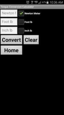 Emulate Android APK Mechanics ToolBox Unit Convert