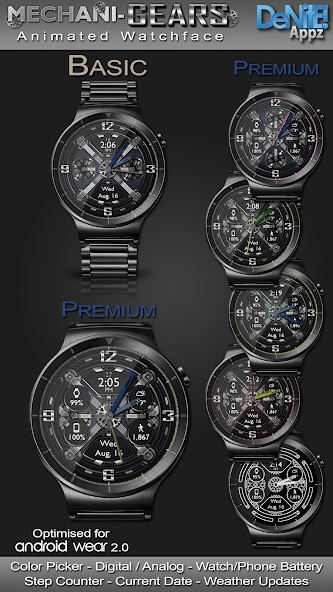 Run android online APK Mechani-Gears HD Watch Face from MyAndroid or emulate Mechani-Gears HD Watch Face using MyAndroid