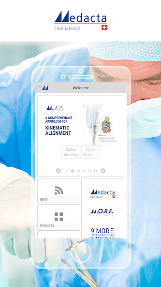 Emulate iPhone app Medacta using MyAndroid