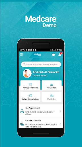 Run android online APK Medcare Demo Patient from MyAndroid or emulate Medcare Demo Patient using MyAndroid