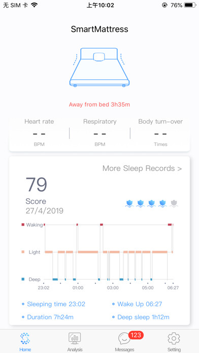 Emulate iPhone app Meddo Smart Mattress using MyAndroid Emulate iPhone app Meddo Smart Mattress using MyAndroid