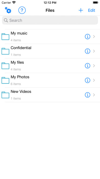 Emulate iPhone app Media Locker - Secure Files using MyAndroid