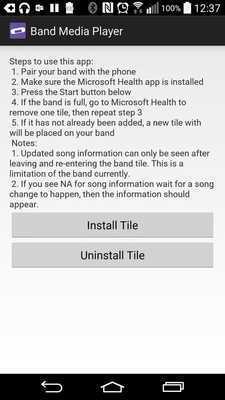 Emulate Android APK MediaPlayer for Microsoft Band Emulate Android APK MediaPlayer for Microsoft Band