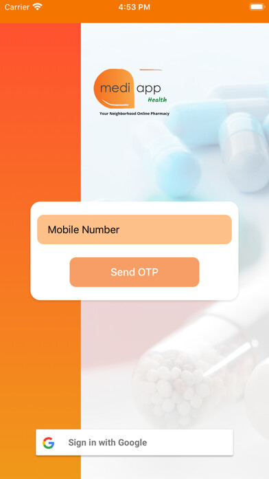 Emulate iPhone app Mediapp - Health using MyAndroid