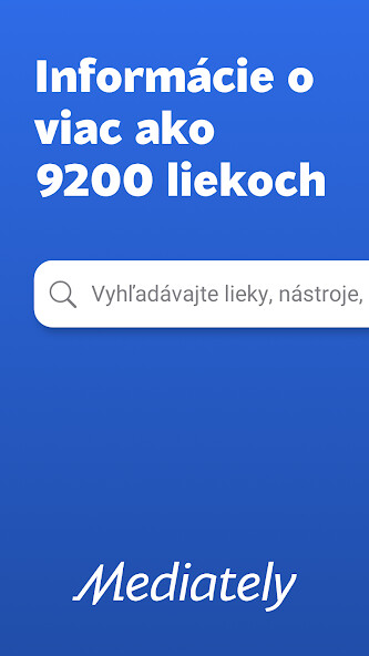 Run android online APK Mediately Databáza liekov from MyAndroid or emulate Mediately Databáza liekov using MyAndroid