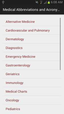 Emulate Android APK Medical Acronyms Flashcards Ad
