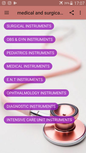 Run android online APK Medical and Surgical Instruments and Their Uses from MyAndroid or emulate Medical and Surgical Instruments and Their Uses using MyAndroid