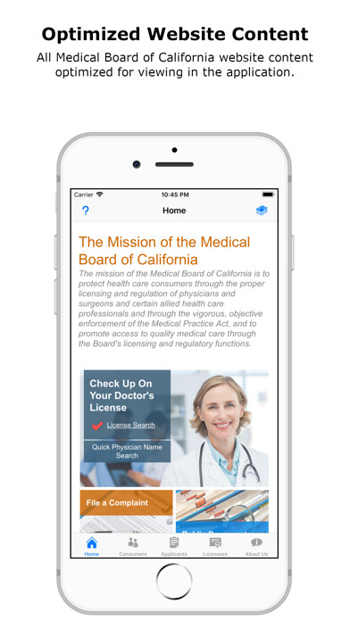 Emulate iPhone app Medical Board of California using MyAndroid Emulate iPhone app Medical Board of California using MyAndroid