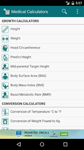 Run android online APK Medical Calculators from MyAndroid or emulate Medical Calculators using MyAndroid