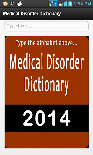Run android online APK Medical Disorder Dictionary from MyAndroid or emulate Medical Disorder Dictionary using MyAndroid