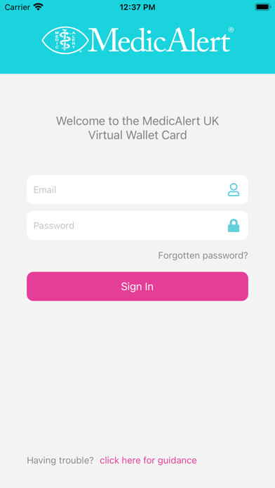 Emulate iPhone app MedicAlert UK using MyAndroid Emulate iPhone app MedicAlert UK using MyAndroid