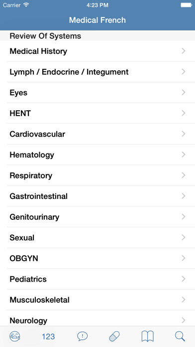 Emulate iPhone app Medical French: Healthcare Phrasebook using MyAndroid Emulate iPhone app Medical French: Healthcare Phrasebook using MyAndroid