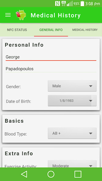 Emulate Medical History from MyAndroid or run Medical History using MyAndroid