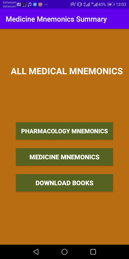 Run android online APK Medical Mnemonics - All Medical Mnemonics from MyAndroid or emulate Medical Mnemonics - All Medical Mnemonics using MyAndroid