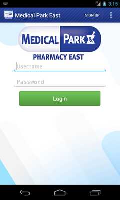 Emulate Android APK Medical Park Pharmacy East