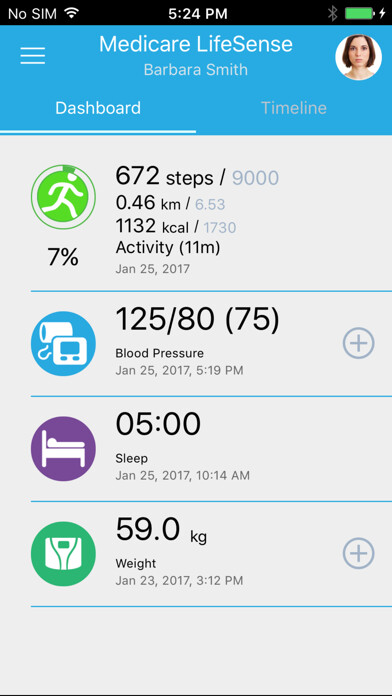 Emulate iPhone app Medicare lifesense + using MyAndroid