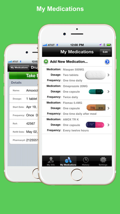 Emulate iPhone app Medication Tracker-iMedication using MyAndroid Emulate iPhone app Medication Tracker-iMedication using MyAndroid